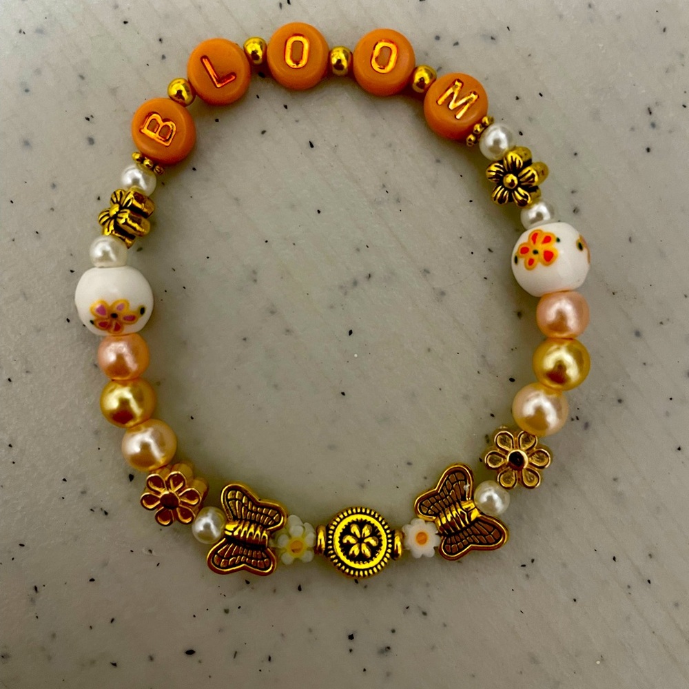 Handmade bracelet “Bloom”, bloom where you are planted.